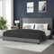 Flash Furniture Gray Queen Platform Bed with Headboard YK-1078-GY-K-GG - alternate 1
